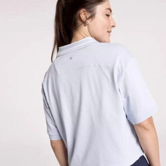 NWT Calia Sky Blue Polo Shirt Large Short Sleeve Golf Tennis - Picture 2 of 4